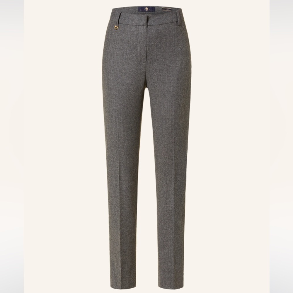 PAMELA Henson imperia granite schawrz pants wool blend Size 6